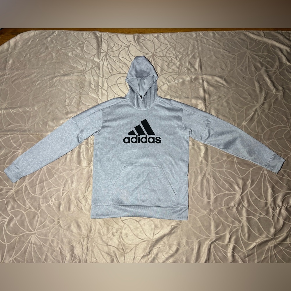 Adidas Team Issue Fleece Climawarm Logo Hoodie  Gray  size M
